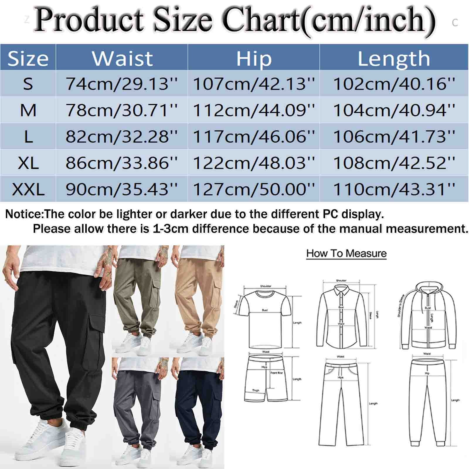 thumbnail image 3 of Pantalones cargo de color liso para hombre, aptos para todas las estaciones, con bolsillos. Mono deportivo informal de poliéster., 3 of 8